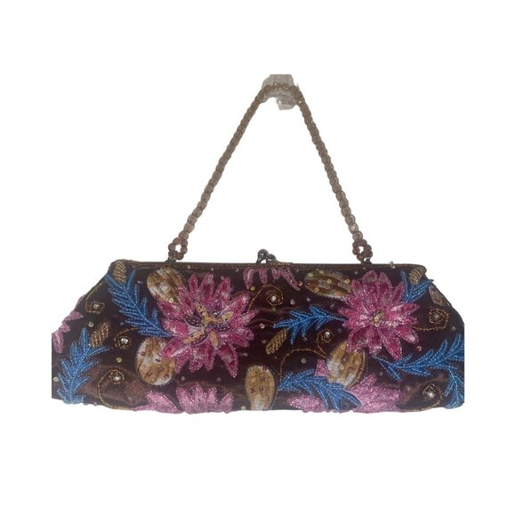 Vintage Rhinestones Clutch Evening Purse - Picture 4 of 8